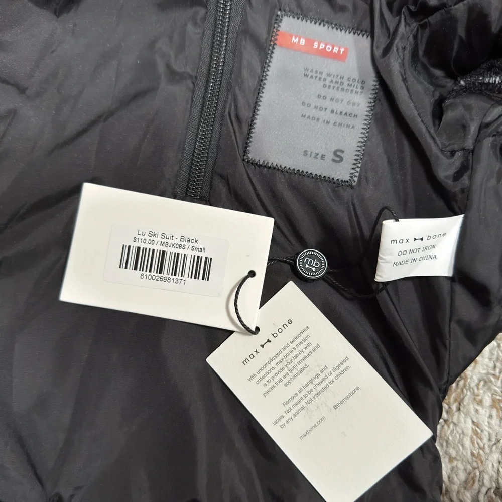 Maxbone Sport Lu Ski Suit-Black (SMALL) RARE FIND